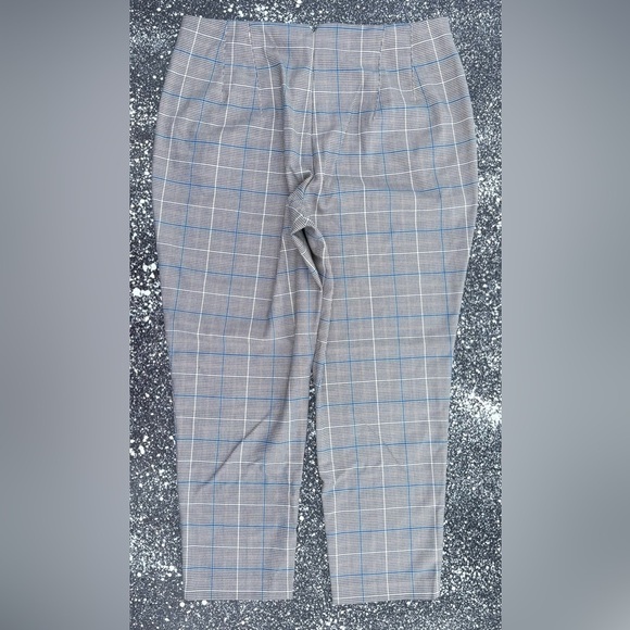 NINE WEST Plaid Dress Pants Tapered Size 16 - Picture 2 of 4